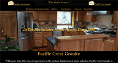 Desktop Screenshot of pacificcrestgranite.com