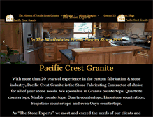 Tablet Screenshot of pacificcrestgranite.com